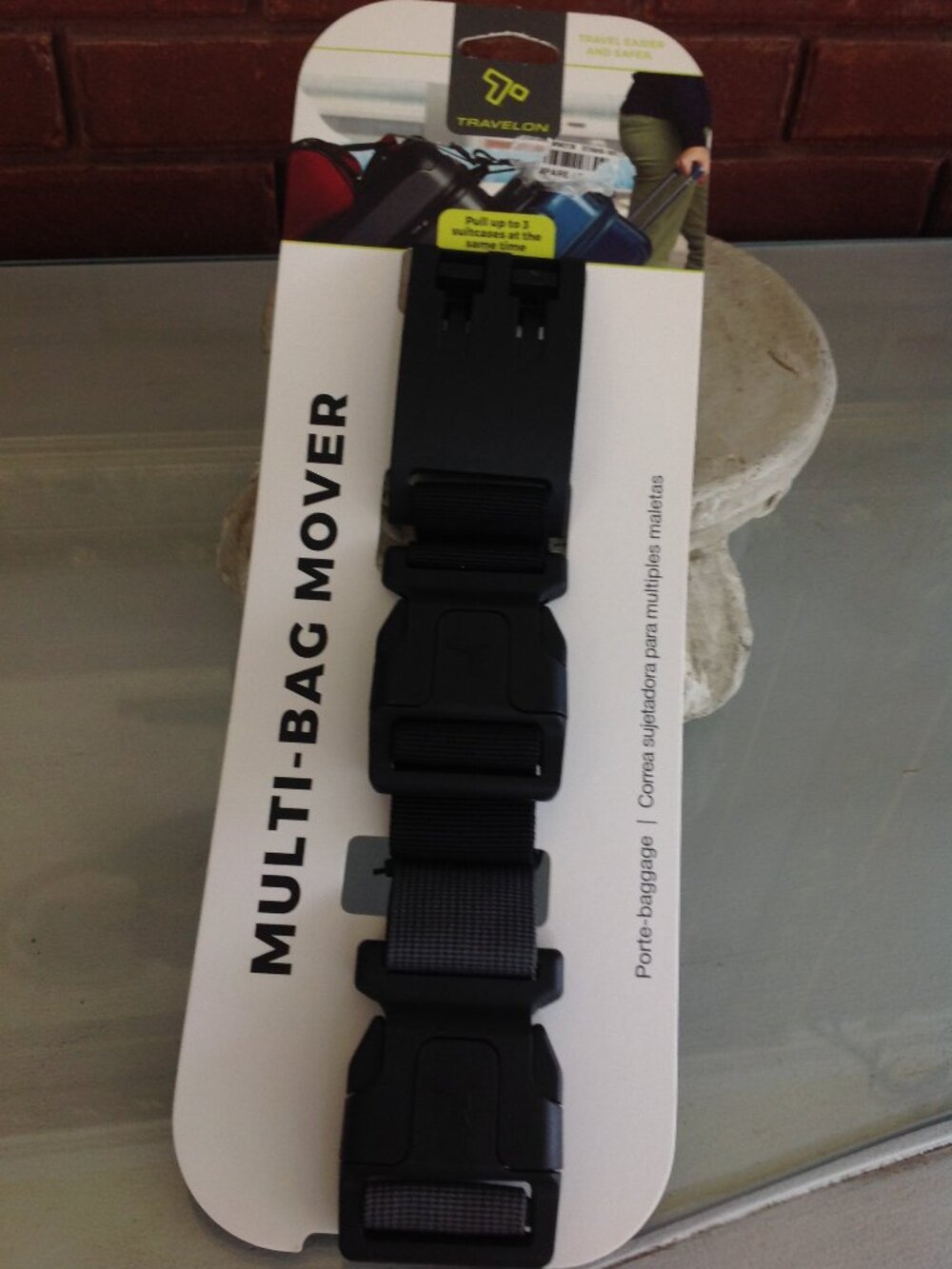 Multi-Bag Mover strap designed to clip extra items onto Luggage or Backpacks